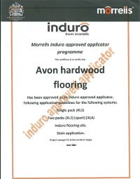 floor fitting certificate